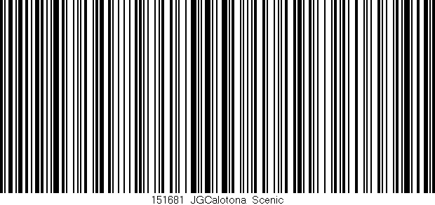 Código de barras (EAN, GTIN, SKU, ISBN): '151681_JGCalotona_Scenic'