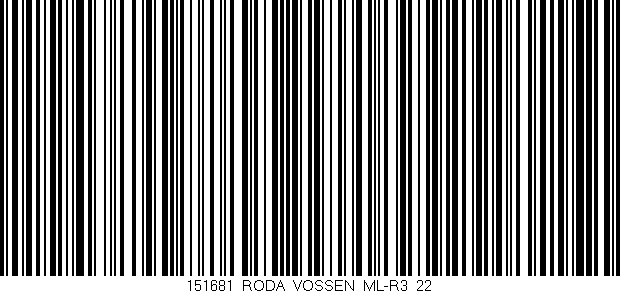 Código de barras (EAN, GTIN, SKU, ISBN): '151681_RODA_VOSSEN_ML-R3_22'