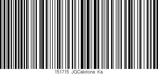 Código de barras (EAN, GTIN, SKU, ISBN): '151715_JGCalotona_Ka'