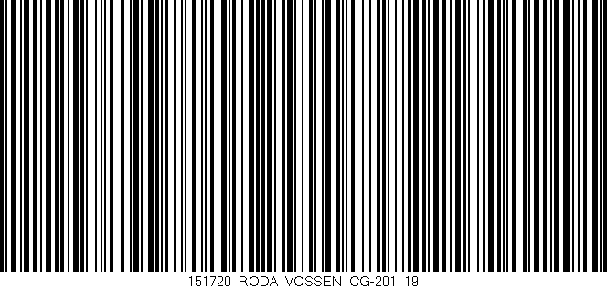 Código de barras (EAN, GTIN, SKU, ISBN): '151720_RODA_VOSSEN_CG-201_19'