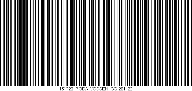 Código de barras (EAN, GTIN, SKU, ISBN): '151723_RODA_VOSSEN_CG-201_22'