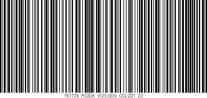Código de barras (EAN, GTIN, SKU, ISBN): '151724_RODA_VOSSEN_CG-201_23'