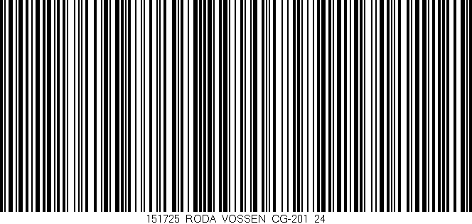 Código de barras (EAN, GTIN, SKU, ISBN): '151725_RODA_VOSSEN_CG-201_24'