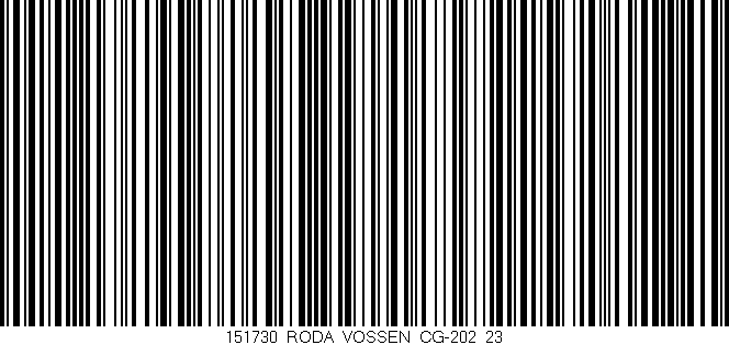 Código de barras (EAN, GTIN, SKU, ISBN): '151730_RODA_VOSSEN_CG-202_23'