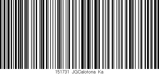 Código de barras (EAN, GTIN, SKU, ISBN): '151731_JGCalotona_Ka'