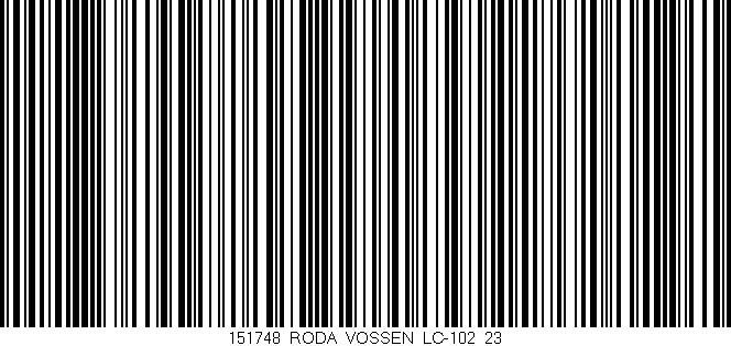 Código de barras (EAN, GTIN, SKU, ISBN): '151748_RODA_VOSSEN_LC-102_23'