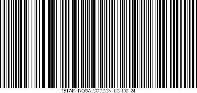 Código de barras (EAN, GTIN, SKU, ISBN): '151749_RODA_VOSSEN_LC-102_24'