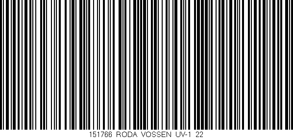 Código de barras (EAN, GTIN, SKU, ISBN): '151766_RODA_VOSSEN_UV-1_22'