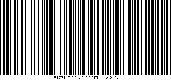 Código de barras (EAN, GTIN, SKU, ISBN): '151771_RODA_VOSSEN_UV-2_24'