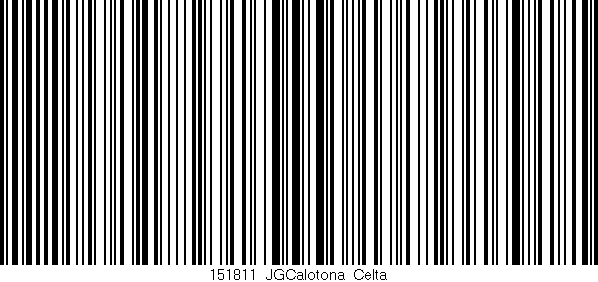 Código de barras (EAN, GTIN, SKU, ISBN): '151811_JGCalotona_Celta'