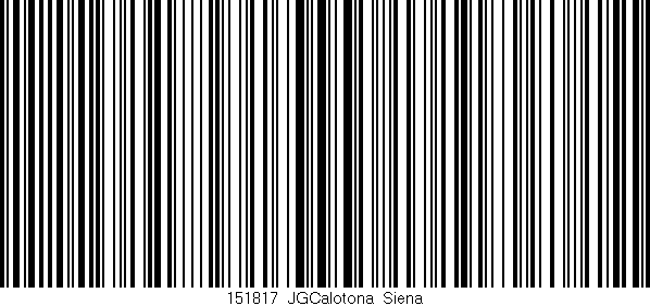 Código de barras (EAN, GTIN, SKU, ISBN): '151817_JGCalotona_Siena'