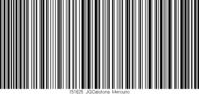 Código de barras (EAN, GTIN, SKU, ISBN): '151825_JGCalotona_Mercurio'