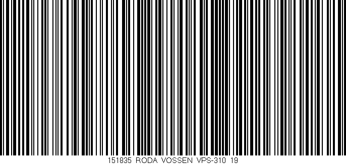 Código de barras (EAN, GTIN, SKU, ISBN): '151835_RODA_VOSSEN_VPS-310_19'