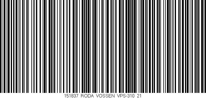 Código de barras (EAN, GTIN, SKU, ISBN): '151837_RODA_VOSSEN_VPS-310_21'