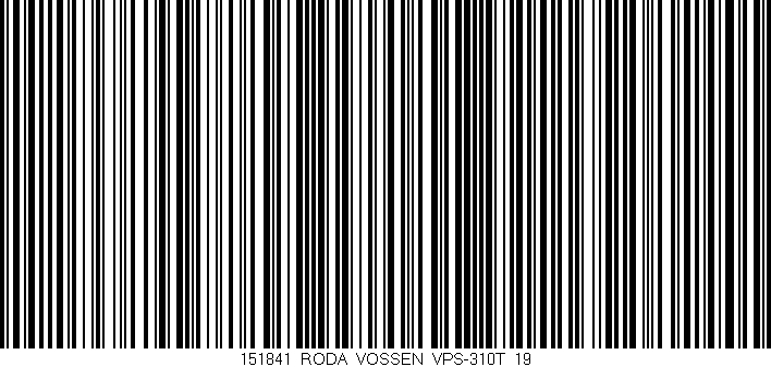 Código de barras (EAN, GTIN, SKU, ISBN): '151841_RODA_VOSSEN_VPS-310T_19'