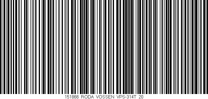 Código de barras (EAN, GTIN, SKU, ISBN): '151866_RODA_VOSSEN_VPS-314T_20'