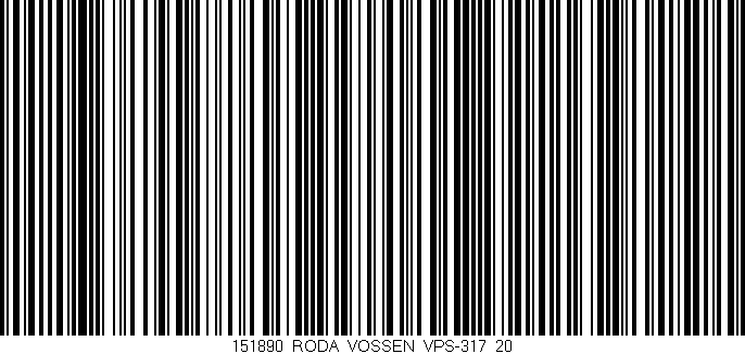 Código de barras (EAN, GTIN, SKU, ISBN): '151890_RODA_VOSSEN_VPS-317_20'