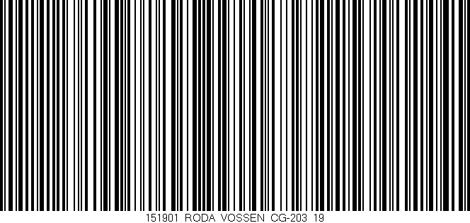 Código de barras (EAN, GTIN, SKU, ISBN): '151901_RODA_VOSSEN_CG-203_19'