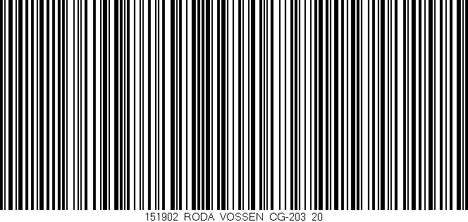 Código de barras (EAN, GTIN, SKU, ISBN): '151902_RODA_VOSSEN_CG-203_20'