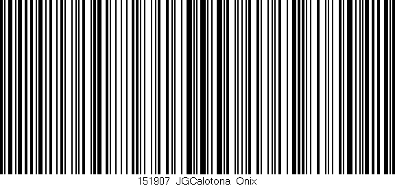 Código de barras (EAN, GTIN, SKU, ISBN): '151907_JGCalotona_Onix'