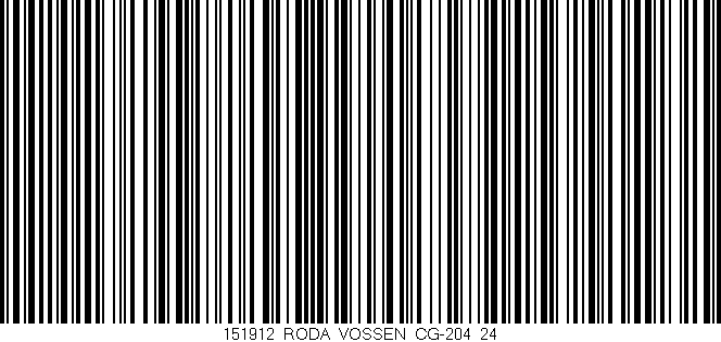Código de barras (EAN, GTIN, SKU, ISBN): '151912_RODA_VOSSEN_CG-204_24'