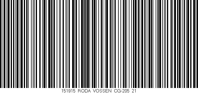 Código de barras (EAN, GTIN, SKU, ISBN): '151915_RODA_VOSSEN_CG-205_21'