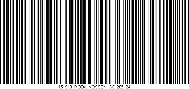 Código de barras (EAN, GTIN, SKU, ISBN): '151918_RODA_VOSSEN_CG-205_24'