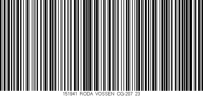 Código de barras (EAN, GTIN, SKU, ISBN): '151941_RODA_VOSSEN_CG-207_23'