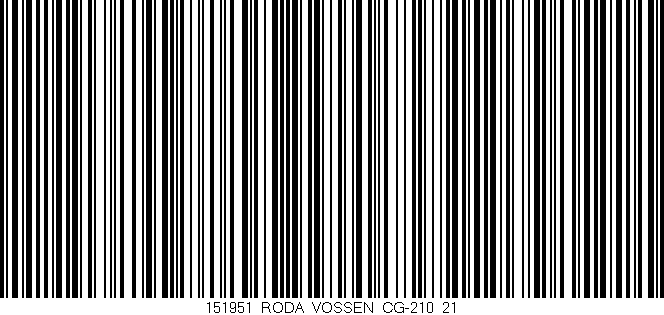 Código de barras (EAN, GTIN, SKU, ISBN): '151951_RODA_VOSSEN_CG-210_21'
