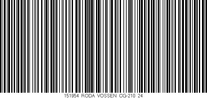 Código de barras (EAN, GTIN, SKU, ISBN): '151954_RODA_VOSSEN_CG-210_24'