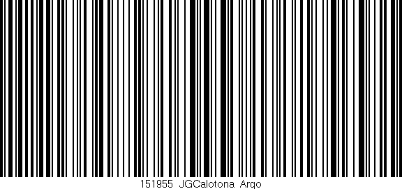 Código de barras (EAN, GTIN, SKU, ISBN): '151955_JGCalotona_Argo'