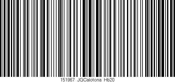 Código de barras (EAN, GTIN, SKU, ISBN): '151967_JGCalotona_Hb20'