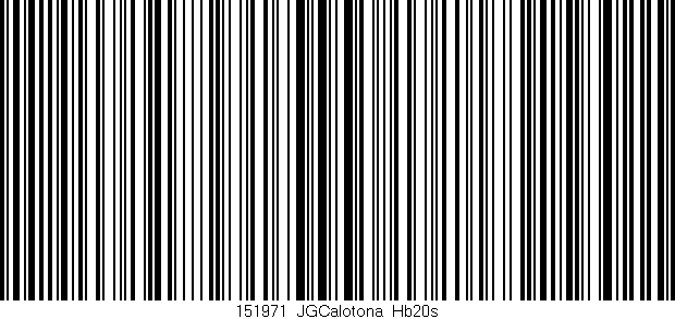 Código de barras (EAN, GTIN, SKU, ISBN): '151971_JGCalotona_Hb20s'