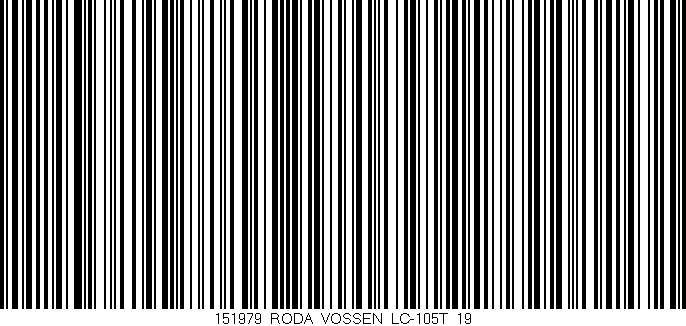 Código de barras (EAN, GTIN, SKU, ISBN): '151979_RODA_VOSSEN_LC-105T_19'