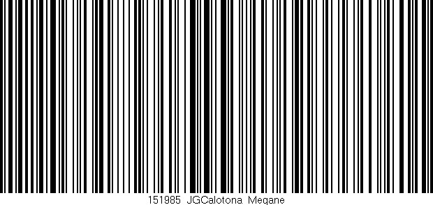 Código de barras (EAN, GTIN, SKU, ISBN): '151985_JGCalotona_Megane'