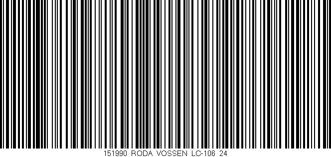 Código de barras (EAN, GTIN, SKU, ISBN): '151990_RODA_VOSSEN_LC-106_24'