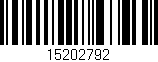 Código de barras (EAN, GTIN, SKU, ISBN): '15202792'