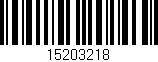 Código de barras (EAN, GTIN, SKU, ISBN): '15203218'