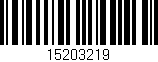 Código de barras (EAN, GTIN, SKU, ISBN): '15203219'