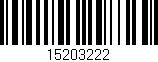 Código de barras (EAN, GTIN, SKU, ISBN): '15203222'