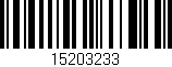 Código de barras (EAN, GTIN, SKU, ISBN): '15203233'