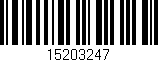 Código de barras (EAN, GTIN, SKU, ISBN): '15203247'