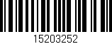 Código de barras (EAN, GTIN, SKU, ISBN): '15203252'