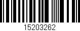 Código de barras (EAN, GTIN, SKU, ISBN): '15203262'
