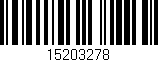 Código de barras (EAN, GTIN, SKU, ISBN): '15203278'