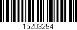 Código de barras (EAN, GTIN, SKU, ISBN): '15203294'