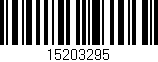 Código de barras (EAN, GTIN, SKU, ISBN): '15203295'