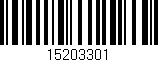 Código de barras (EAN, GTIN, SKU, ISBN): '15203301'