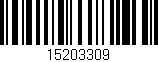 Código de barras (EAN, GTIN, SKU, ISBN): '15203309'