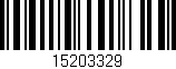 Código de barras (EAN, GTIN, SKU, ISBN): '15203329'